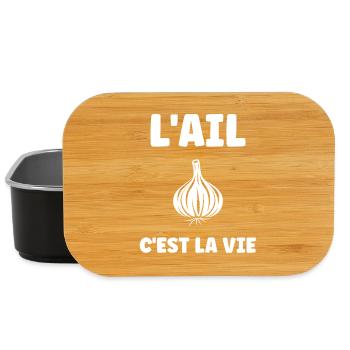 L'AIL C'EST LA VIE - Boîte à goûter - noir - Devant