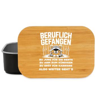 Office & Job Colleagues Workers Fun Work - Lunch Box - black - Front