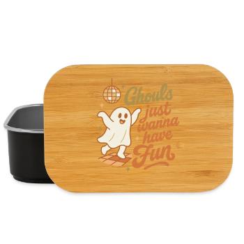 Les goules veulent juste s’amuser Conception d’Halloween - Boîte à goûter - noir - Devant