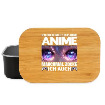 I don't just watch anime, sometimes I also play - Lunch Box - black - Front