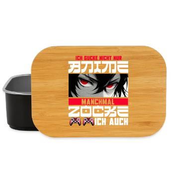 I don't just watch anime, sometimes I also play - Lunch Box - black - Front