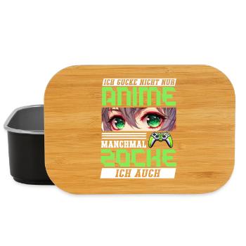 I don't just watch anime, sometimes I also play - Lunch Box - black - Front