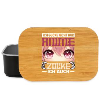 I don't just watch anime, sometimes I also play - Lunch Box - black - Front