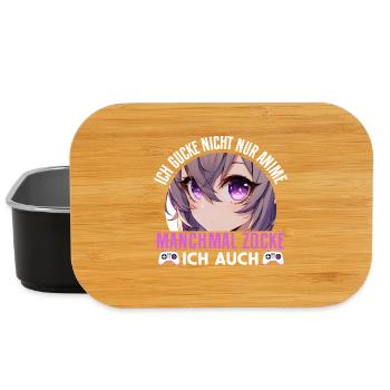 I don't just watch anime, sometimes I also play - Lunch Box - black - Front