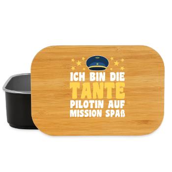 Familienmotiv Nichte - Lunch Box - Schwarz - Vorne