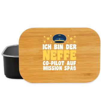 Tante motif familial - Boîte à goûter - noir - Devant