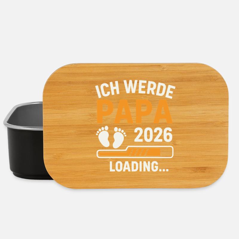 Werdender Vater ICH WERDE PAPA 2026 Lustig - Lunch Box - Schwarz