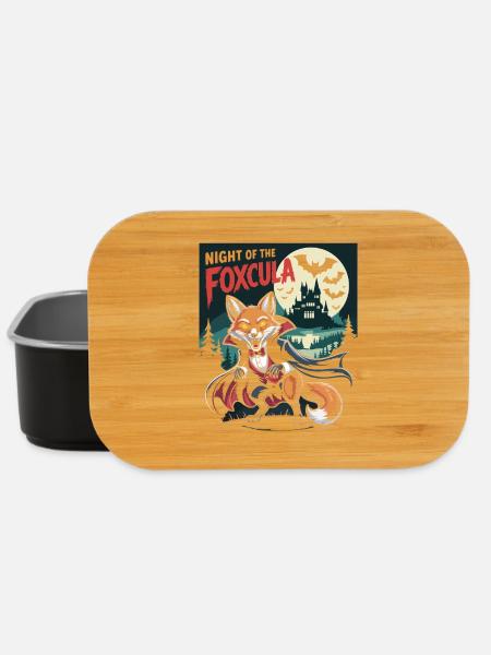 Fox Night at the Castle with Vampires - Lunch Box - black