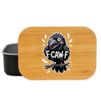 F-Caw-F Meme Krähe - Lunch Box - Schwarz - Vorne