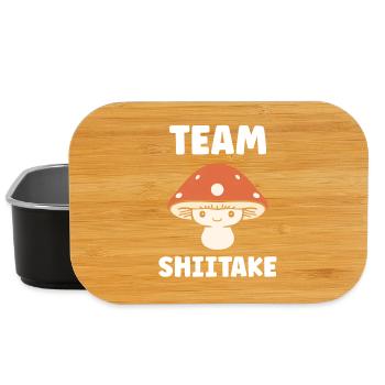 Team Shiitake Team Mushroom Fun - Lunch Box - black - Front