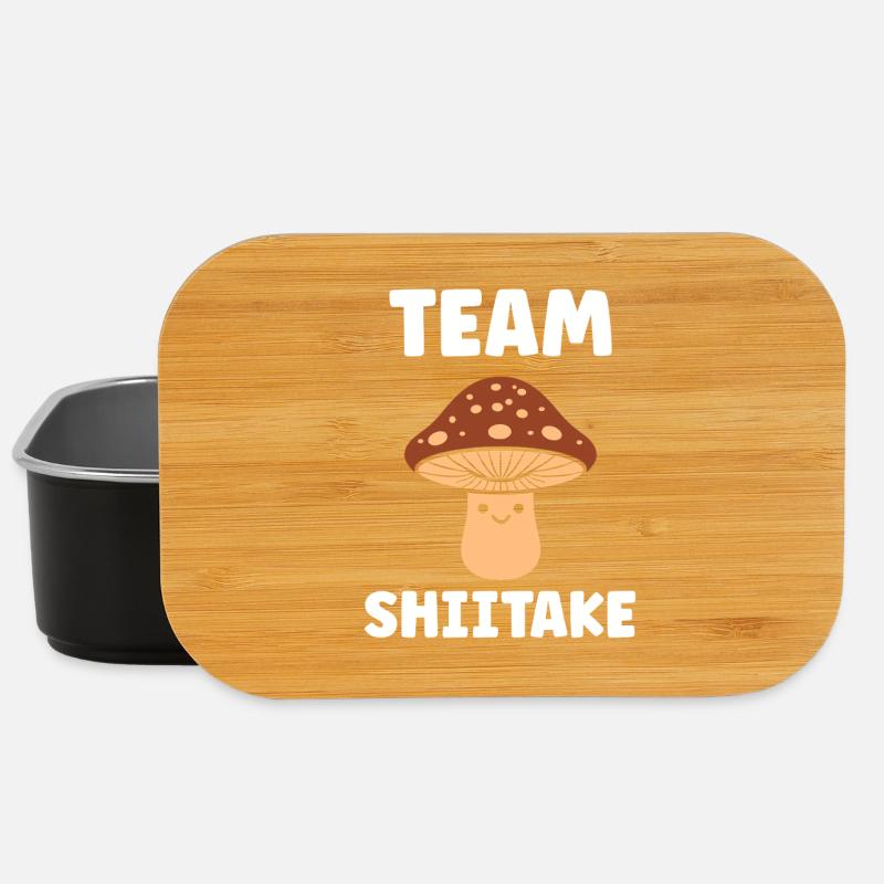 Team Shiitake Pilz Grafik - Lunch Box - Schwarz