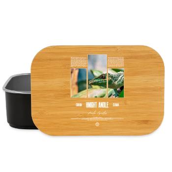 Cuban Knight Anole Lizard Owner Reptile Keeper - Lunch Box - black - Front