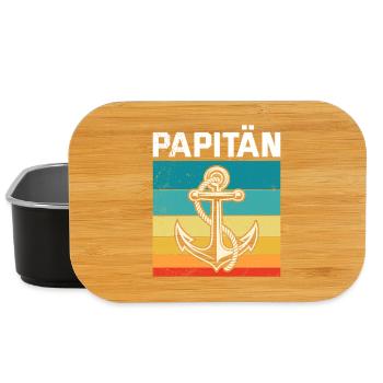 Future Father PAPITAN Retro Funny - Lunch Box - black - Front