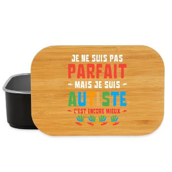 I'M NOT PERFECT BUT AUTISTIC - Lunch Box - black - Front