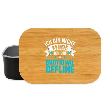 I'm Not Tired – Emotional Offline - Lunch Box - black - Front