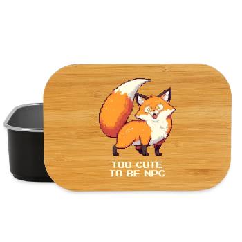 Derpy Fox avec l’énergie du personnage principal - Boîte à goûter - noir - Devant