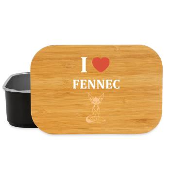 I like Fennec - Lunch Box - black - Front