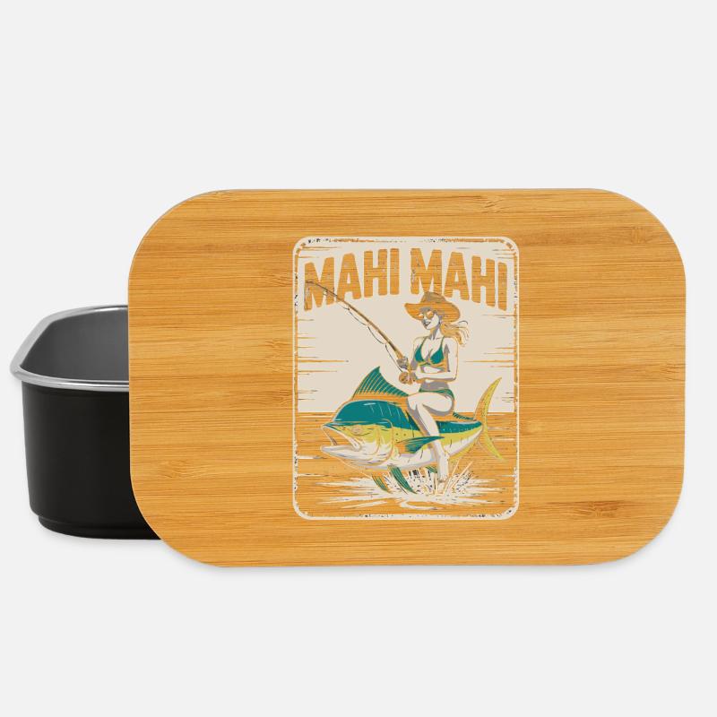 Mahi Mahi Beach Angler Retro - Lunch Box - black