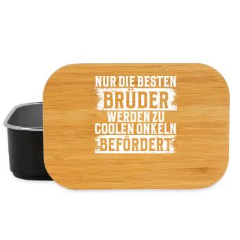 Best Brothers Are Promoted to Uncles - Lunch Box - black - Front