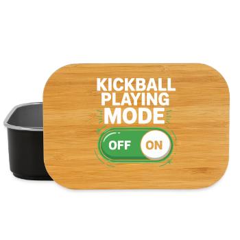 Kickball Game Mode On Off - Lunch Box - black - Front