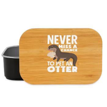 Seeotter Cartoon Haustier Ein Otter - Lunch Box - Schwarz - Vorne