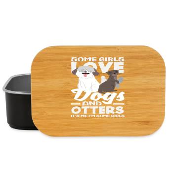 Lustige Seeotter-hunde - Lunch Box - Schwarz - Vorne