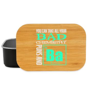 Chemistry Chemist Chemistry Teacher Saying Science - Lunch Box - black - Front