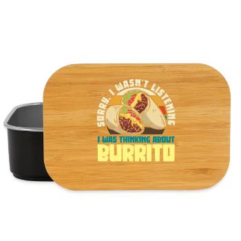 Burrito Tagträume - Lunch Box - Schwarz - Vorne