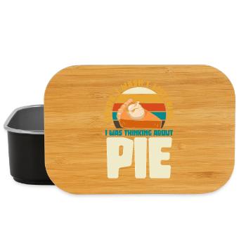 Pie Denker Meme: Ich denke an Kuchen - Lunch Box - Schwarz - Vorne