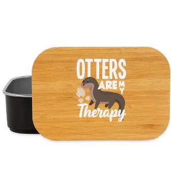 Seeotter Cartoon Therapie - Lunch Box - Schwarz - Vorne