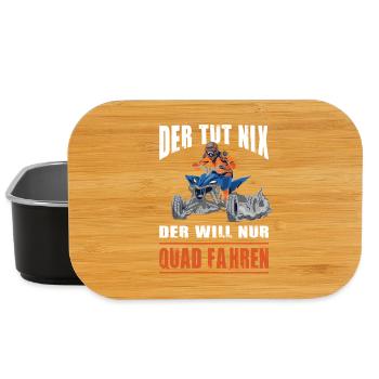 He doesn't do anything, he just wants to drive a quad bike, quad driver - Lunch Box - black - Front