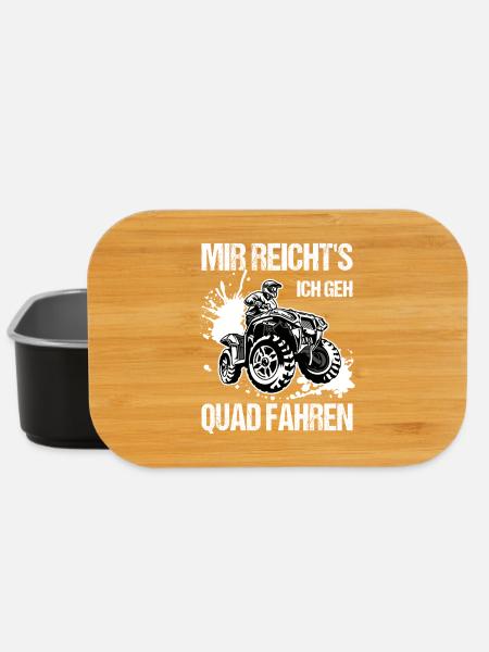 Mir Reicht's Ich Geh Quad Fahren Quadfahrer - Lunch Box - Schwarz