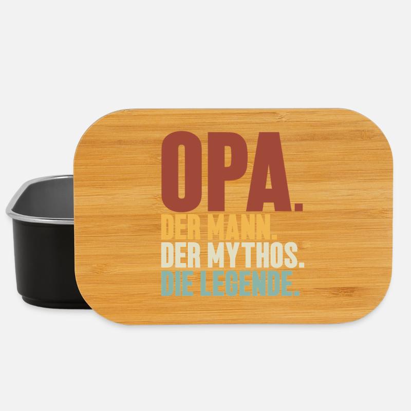 Opa Der Mann Der Mythos Die Legende - Lunch Box - Schwarz