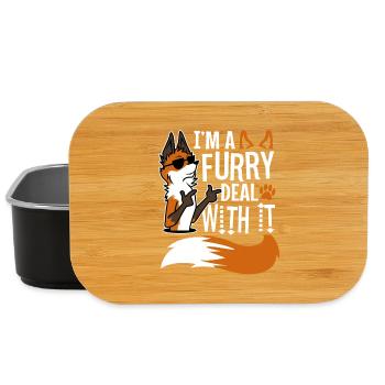 I'm A Furry Deal With It - Lunch Box - black - Front