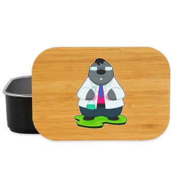 Mole Scientist Test Tube Laboratory - Lunch Box - black - Front