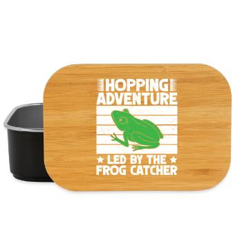 Frog Catcher Hopping Adventure Frog - Lunch Box - black - Front