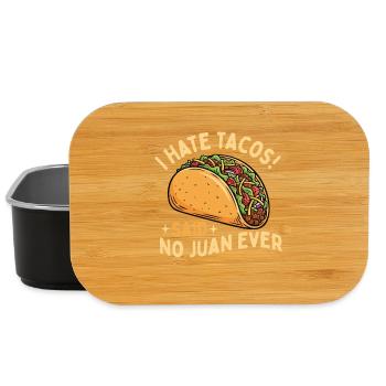 Ich hasse Tacos sagte kein Juan jemals lustig - Lunch Box - Schwarz - Vorne