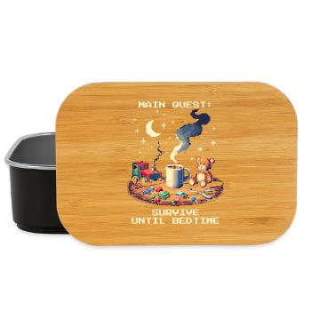 Main Quest: Survival to Bedtime | Parents - Lunch Box - black - Front