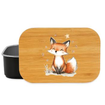 Fuchs und Sterne - Lunch Box - Schwarz - Vorne