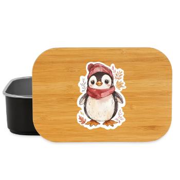 Pingouin - Boîte à goûter - noir - Devant