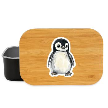 Pingouin - Boîte à goûter - noir - Devant