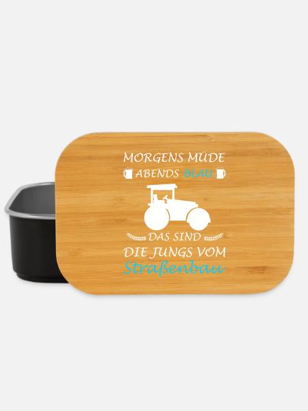 Straßenbau Straßenbauer Bauarbeiter - Lunch Box - Schwarz