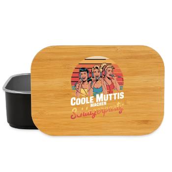  Coole Muttis Machen Schlagerparty Retro Karaoke - Lunch Box - Schwarz - Vorne