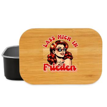 Malle LASS MICH IN FRIEDEN Lustiges - Lunch Box - Schwarz - Vorne