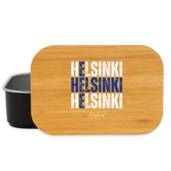 Helsinki Finland, a memory of Helsinki - Lunch Box - black - Front