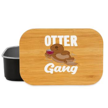 Seeotter Cartoon Bande - Lunch Box - Schwarz - Vorne