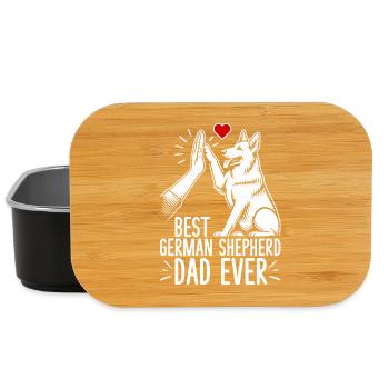 German Shepherd Dad Father's Day Father - Lunch Box - black - Front