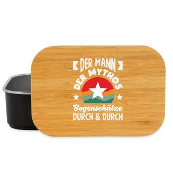 Archery Archer Gift - Lunch Box - black - Front