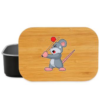 Souris Cricket Battes de cricket - Boîte à goûter - noir - Devant