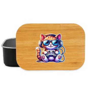 Jeux de chat - Boîte à goûter - noir - Devant
